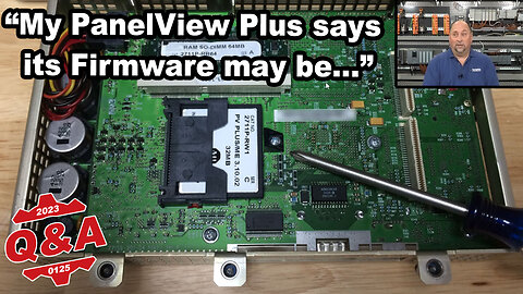 Q & A: PanelView Plus won't run project, states firmware may be corrupt...