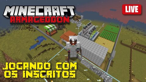 JOGANDO COM OS INSCRITOS E CHAT! #MinecraftAoVivo