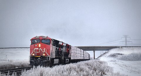 ASMR Train Ride Thru Snowy Winter Forest for Meditation, Sleep & Stress Relief#Relaxingsounds