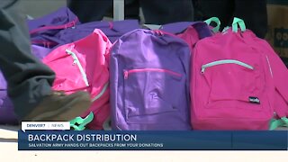 Salvation Army Hands out Backpacks from Your Donations