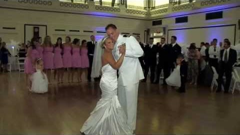 Bride And Groom Show Off With Their First Wedding Dance