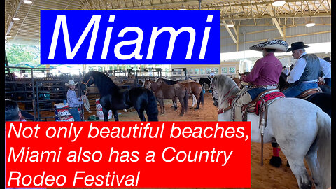 Not only beautiful beaches, Miami also has a Country & Rodeo Festival .#2023