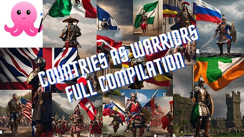 Countries As Warriors (AI art) FULL COMPILATION
