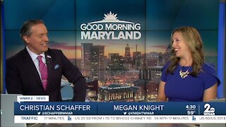 Megan joins the anchor desk on Good Morning Maryland!