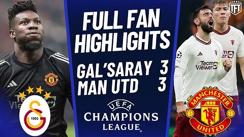 Man United BOTTLE IT AGAIN! ONANA OUT! Galatasaray 3-3 Manchester United Highlights