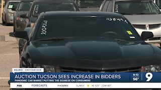High prices have customers turning to car auctions in Tucson
