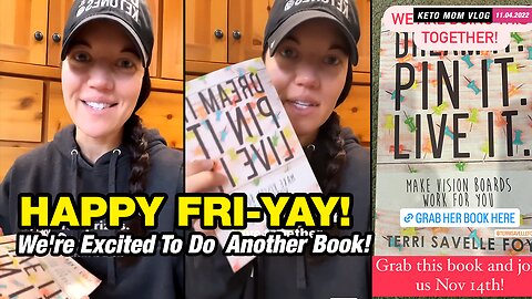 Dream It, Pin It, Live It! We're Doing Another Book! Happy Friday Friends! | KETO Mom Vlog