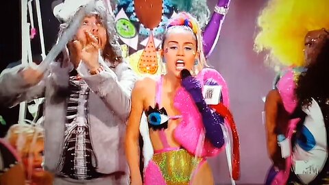 'MTV ILLUMINATI VMAs 2015 Programming EXPOSED! - Miley Cyrus KALI Symbolism' - White Rabbit - 2015