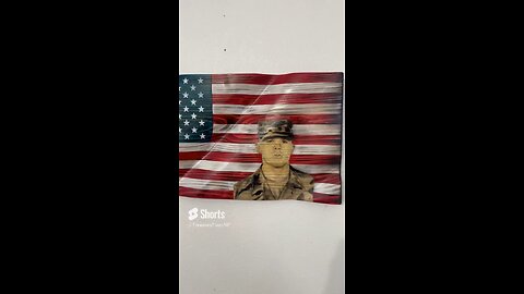 Custom Rustic American Wooden Army Portrait Flag
