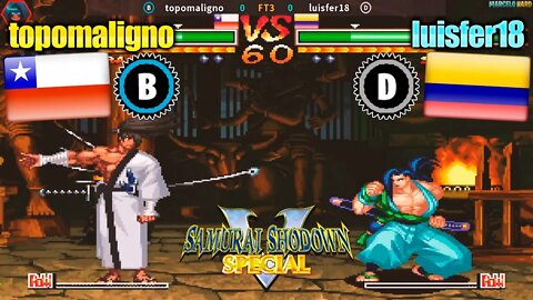 Samurai Shodown V Special (topomaligno Vs. luisfer18) [Chile Vs. Colombia]