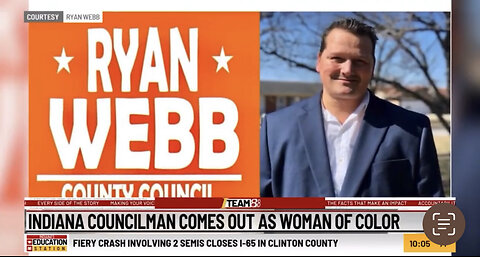 A white councilman in Indiana, now identifies as a woman of color