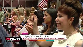 Independence Day themed naturalization ceremony