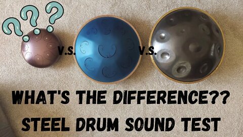 Steel Drum Comparison & Sound Test! | Handpan | Rav Drum | Tounge-Drum | Handpan VS. Rav Drum