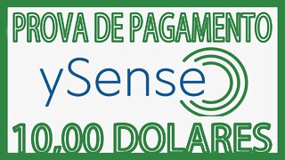 Prova de pagamento do ysense