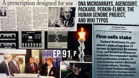 DNA Microarrays, Agencourt, Packard, Perkin-Elmer, the Human Genome Project, and Wiki typos