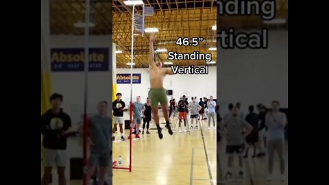 46.5" STANDING VERTICAL 😳👀🚀 #Shorts