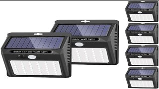 SEZAC Solar Motion Sensor Security Lights