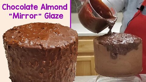 Chocolate Almond Glaze to pour over cake! (Ferrero Rocher glaze)