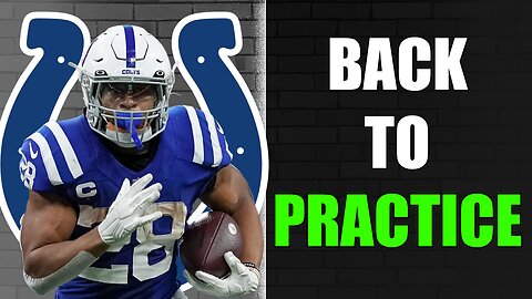 Jonathan Taylor RETURNS to practice, possibly week 5 vs Titans | BIG boost to the offense !