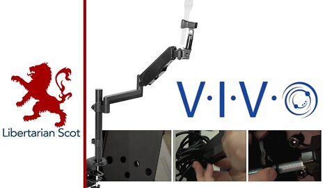 VIVO Boom Arm: VIVO Pneumatic Spring Arm Stand-Mic01