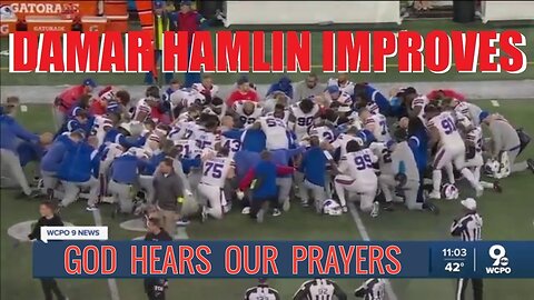 SUDDENLY COLLAPSED NFL PLAYER DAMAR HAMLIN IMPROVING - THE POWER OF PRAYER!
