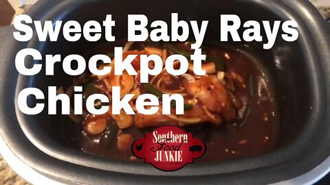 Sweet Baby Ray’s Crock Pot Chicken- Southern Food Junkie Style