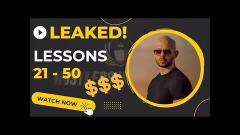 Hustlers University Lessons | Third video | Andrew Tate #finance