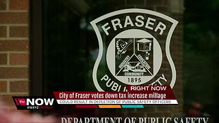 Fraser votes down tax increase millage for public safety