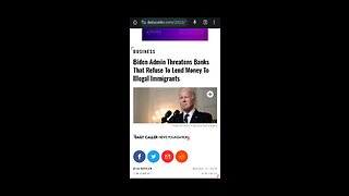 Biden Threatens Banks The Refuse To Loan Money To Illegals