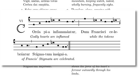 Corda Pia Inflammantur - Hymn for St Francis - Gregorian chant