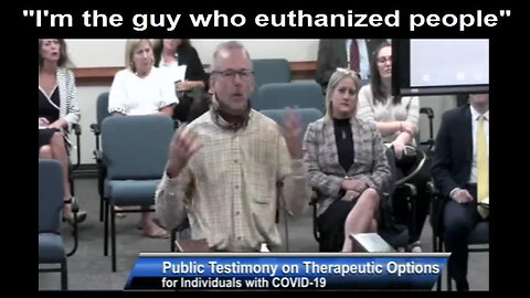 💥 SC Nurse Testifies About Unknowingly Killing “COVID” Patients: “I’m the Guy That Euthanized People”