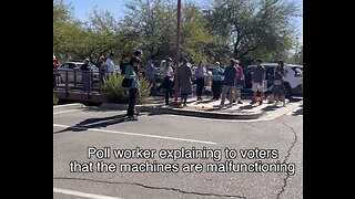 Voting machines malfunction in Arizona. Scottsdale.