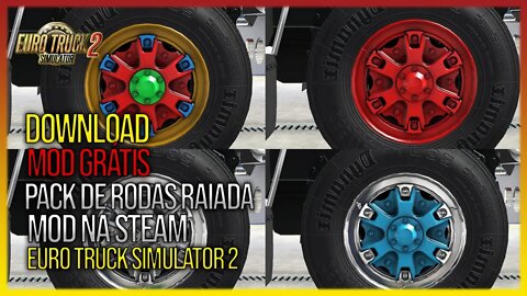 Pack de Rodas Raiadas para Euro Truck Simulator 2 MOD NA STEAM