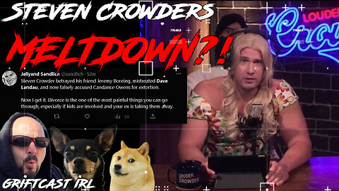 Steven Crowder Divorce Meltdown? Dave Landau vs Candace Owens Extortion Griftcast IRL 4/25/2023