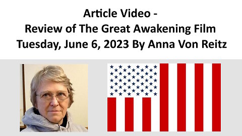 Article Video - The Peacekeeping Task Force - Tuesday, June 6, 2023 By Anna Von Reitz