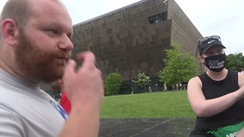 Interviewing People At Women's Roe V Wade Protest (Washington DC)