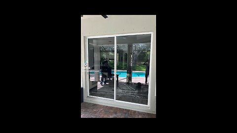 Sliding glass door repair in Parkland, Florida.