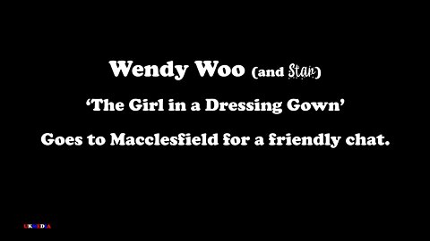 Wendy Woo 'the girl in a dressing gown' and star the collie dog visit macclesfield 10th June 2021