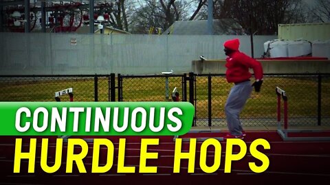 Sprints and Relay Tips - Continuous Hurdle Hops - Coach Erik Jenkins