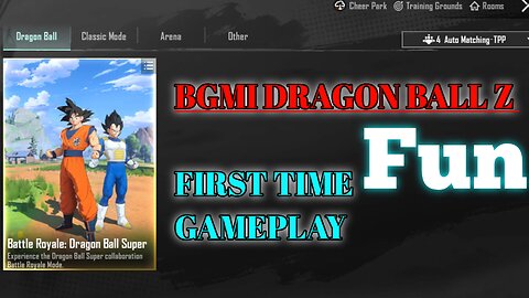 BGMI Dragon Ball Z Gameplay | Dragon Ball Z Map Best Exercise | Full Time Pass & Fun