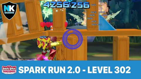 Angry Birds Transformers 2.0 - Spark Run 2.0 Series - Level 302 - Featuring Thrust