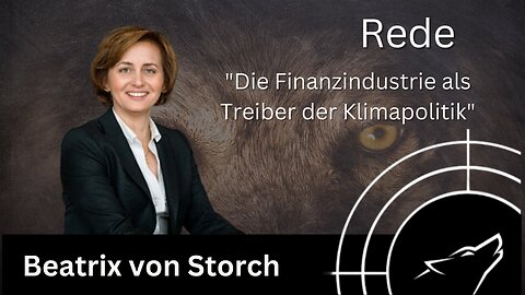 Beatrix von Storch: "Die Finanzindustrie als Treiber der Klimapolitik"