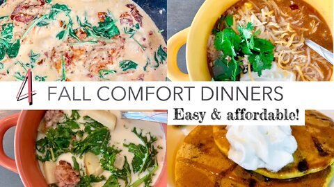 FOUR EASY AND AFFORDABLE FALL MEALS | CROCKPOT FALL MEALS