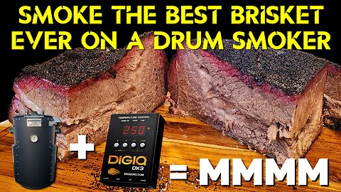 Smoke The Best Brisket With A Drum Smoker & DigiQ DX3 BBQ Temp Controller / Digital Meat Thermometer