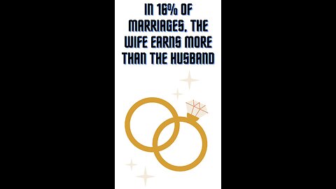 In 16% of marriages, the wife earns more than the husband