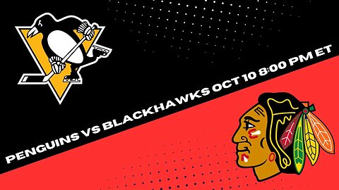 Penguins vs Blackhawks Prediction, Pick and Odds | NHL Hockey Pick for 10/10