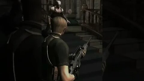 Baffled Buffoon Has NERVES OF STEEL | Resident Evil 4 #shorts