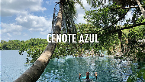 Swim In the Blue Cenote of Laguna Bacalar (May 2023)