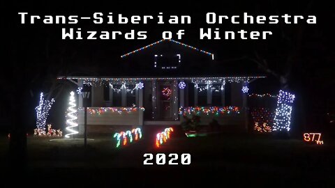 2020 Christmas Light Show | Trans-Siberian Orchestra - Wizards of Winter