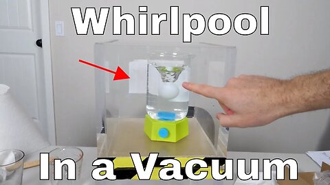 Amazing Effect When You Put a Whirlpool in a Vacuum Chamber